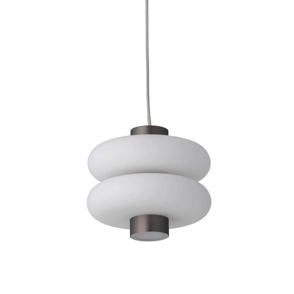 Lampe pendante de conception Lunari Led Ø 16 cm de gris Lyora 5903139119818
