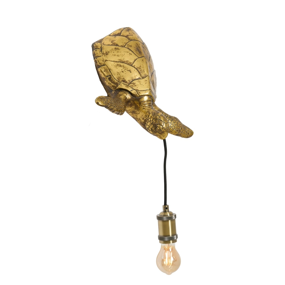 Lampe murale Turtle bronze Light & Living 8717807778125