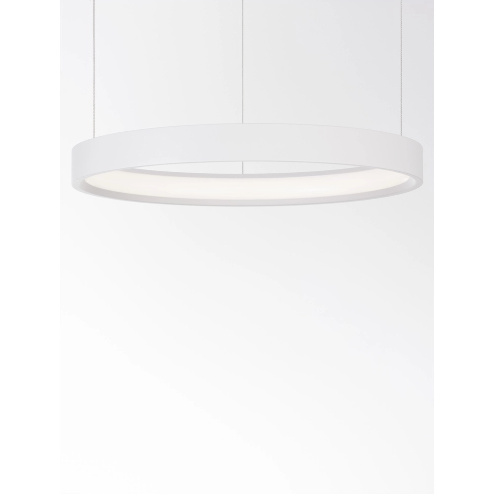 Suspension ronde Perrine blanc Ø 40cm Lyora 5212017438386