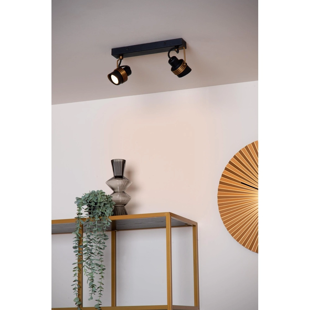 Éclairage de plafond Tundran Noir Lucide 5411212343604