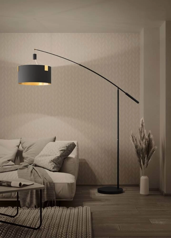 Lampadaire Tortola 1 Ø 45cm - noir avec or Stars of Light 9002759399665