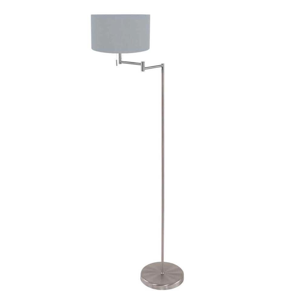 Lampadaire Bella métal avec abat-jour bleu clair Steinhauer 8712746174564