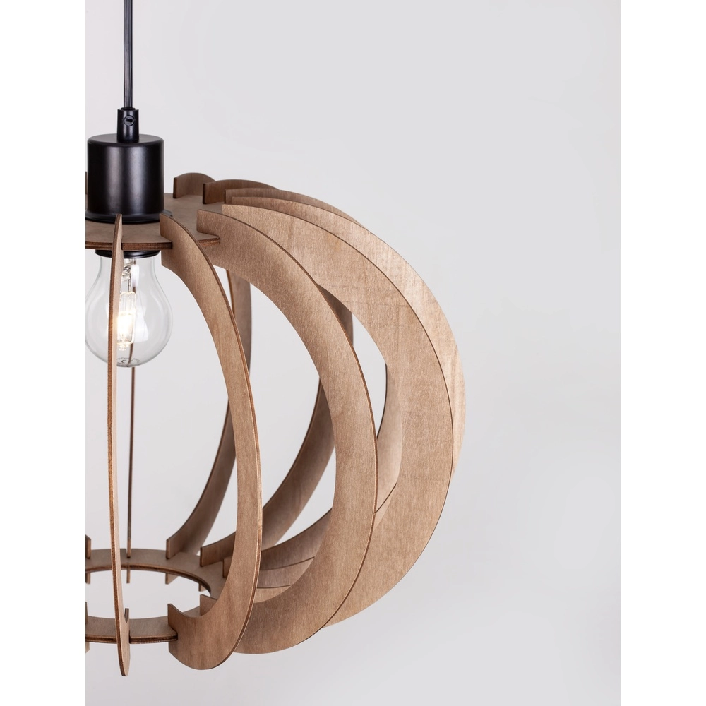 Suspension en bois Ottoline foncé Ø 40cm Lyora 5212017436207