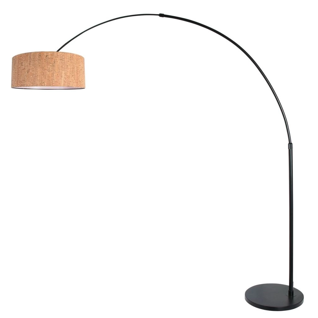 Lampe à arc noir Sparkled Light avec un chapeau en liège Ø40cm Steinhauer 8712746180459