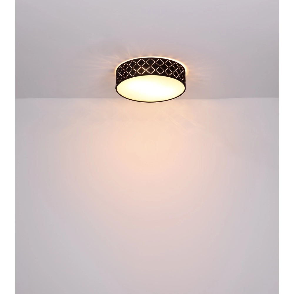 Lampe de plafond Varios Ø 38cm noir Globo 9007371396757