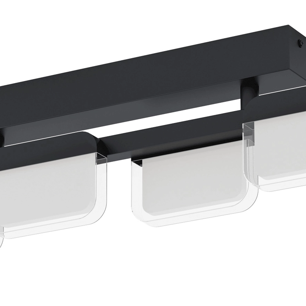 Plafonnier noir Ervidel avec LED Eglo 9002759988753
