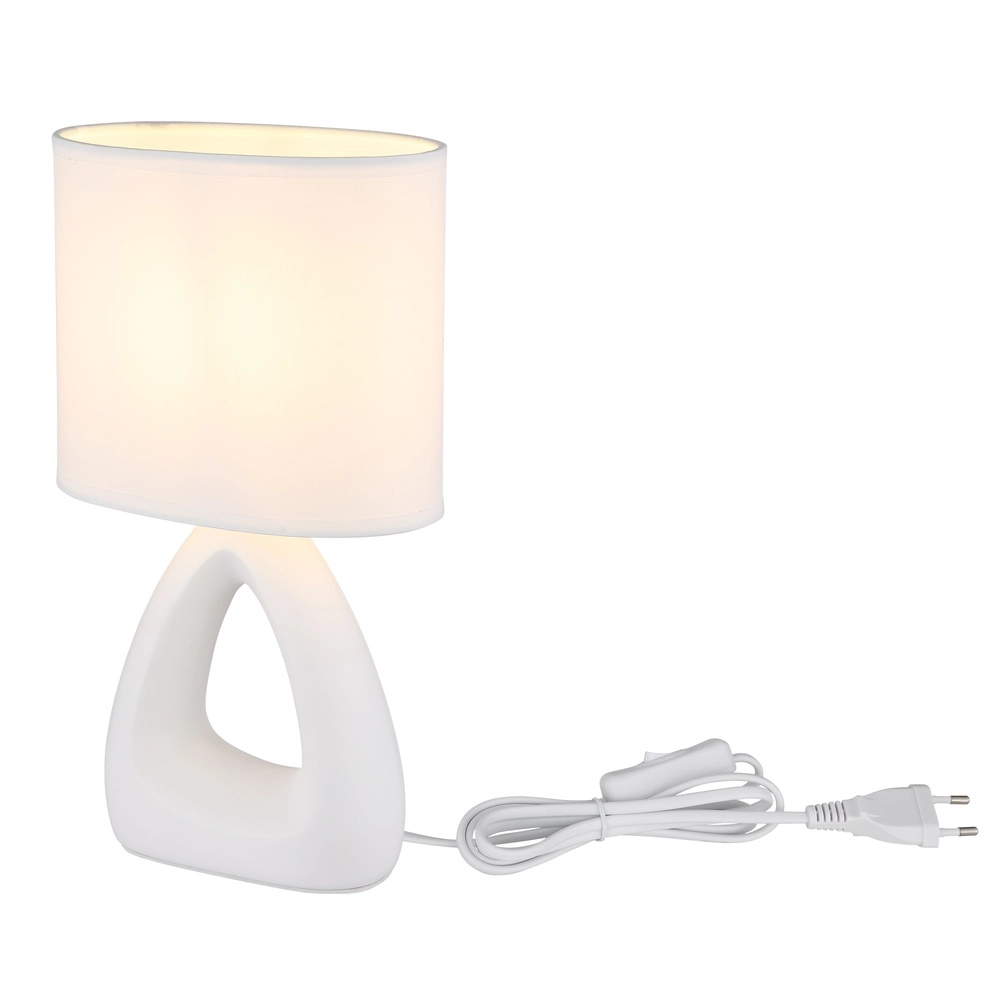 Lampe de table de conception Triangle Blanc Globo 9007371487509