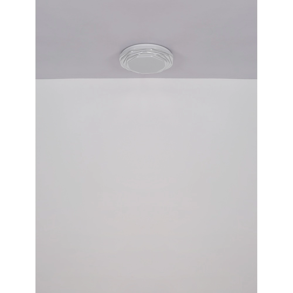 Lampe de plafond à design Flordelis blanc Ø 38cm Globo 9007371507702