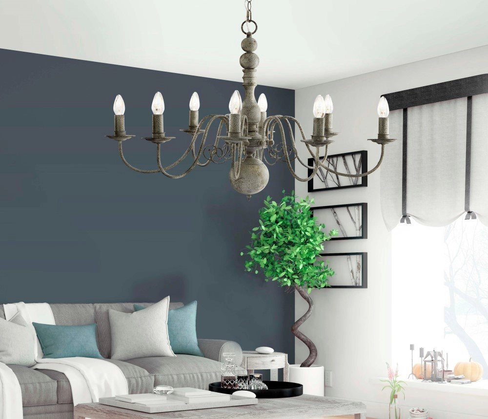 Lustre ovale Greythorne Searchlight 5053423020112