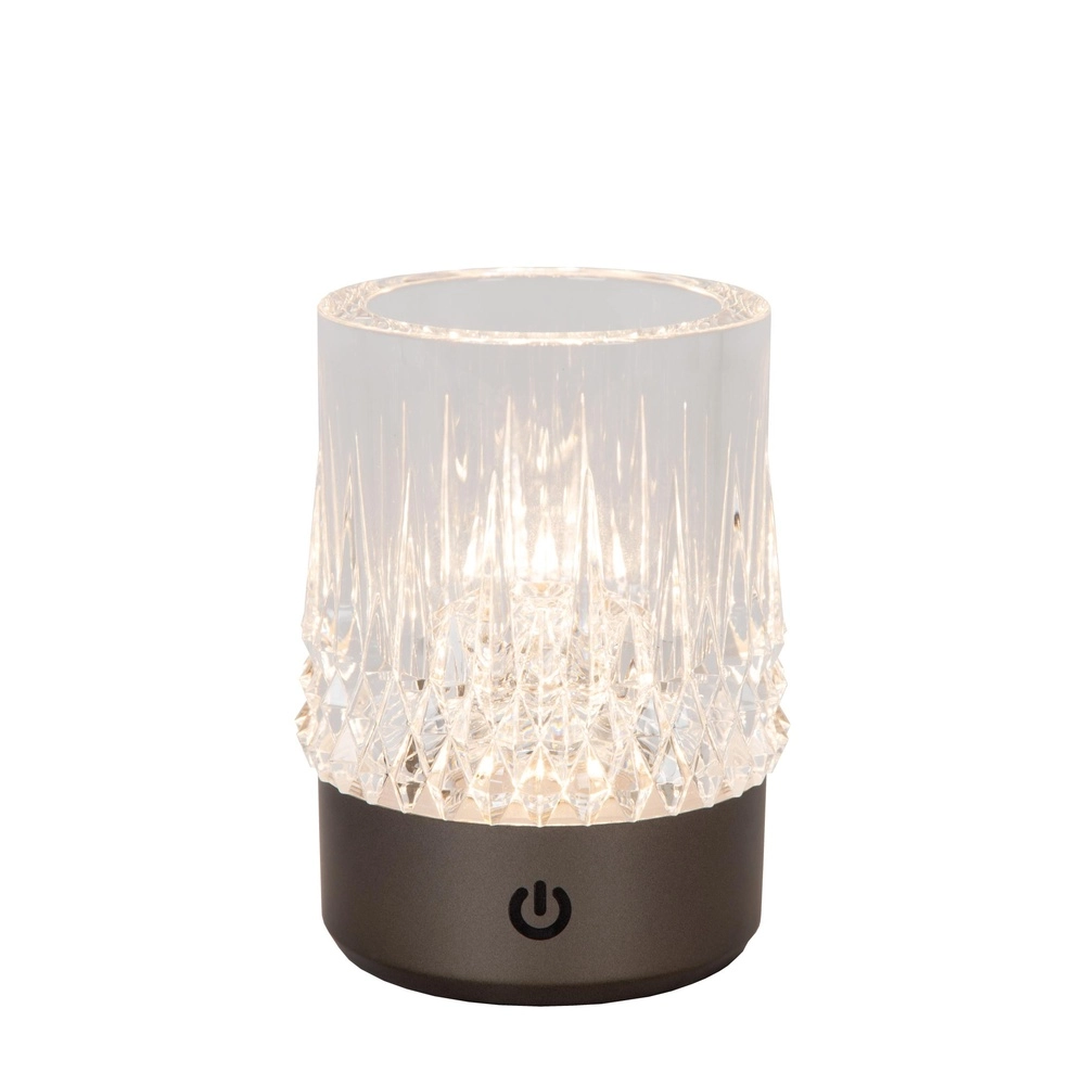 Lampes de table rechargeables Lily Jeu de 3 chromes Lucide 5411212461087