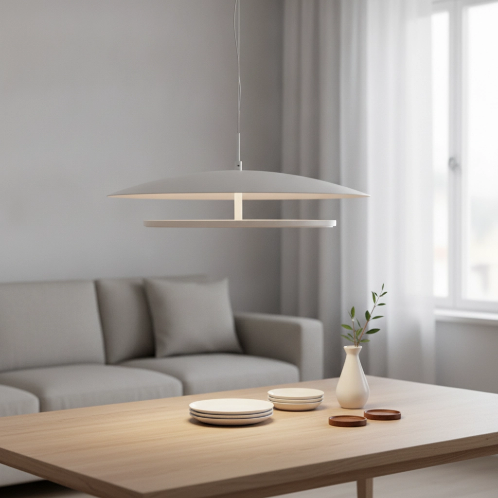Suspension design Olos blanc Ø 50cm
