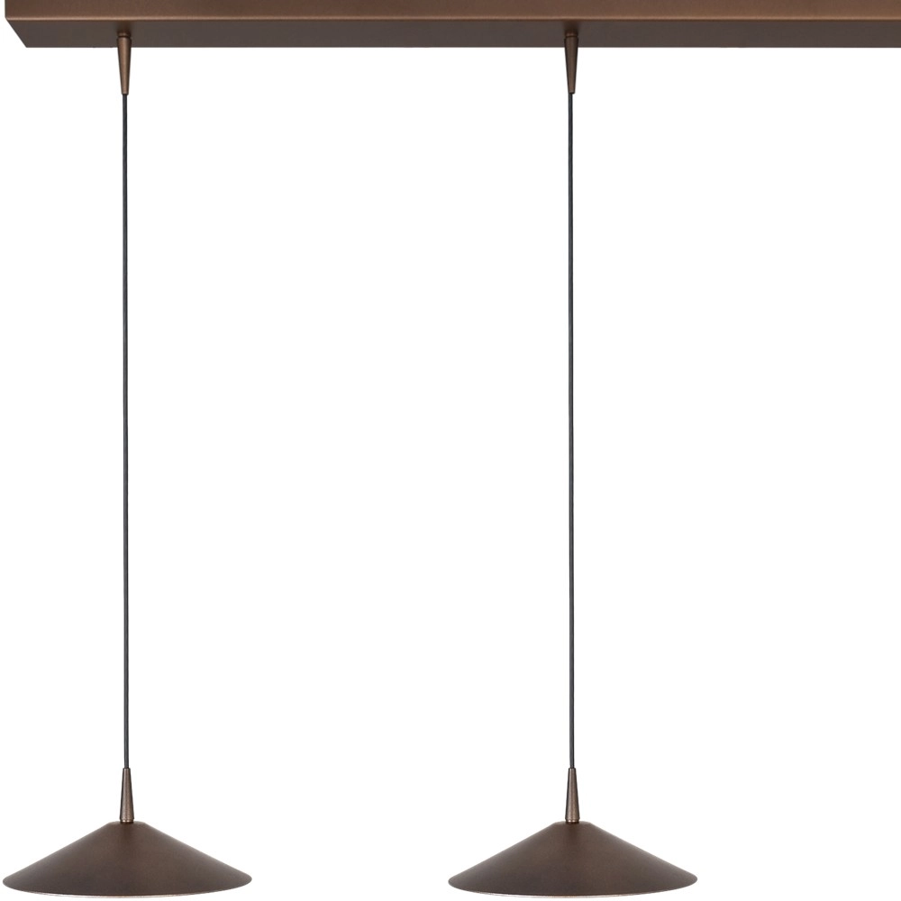 Lampe pendante à 3 lampes Ceppo Brun cacao Ø 22cm Masterlight 8718121358499