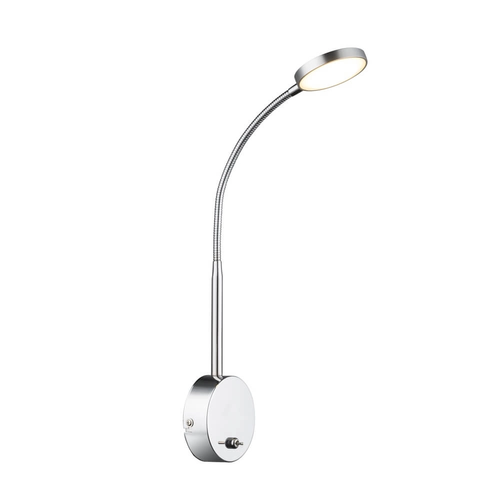 Applique murale Pegasi chrome avec cordon