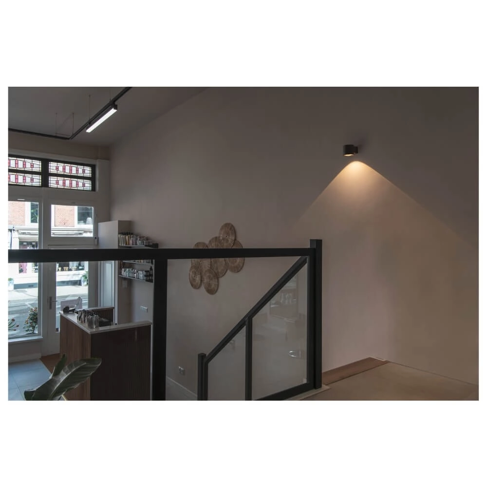 Spot mural tamisant pour réchauffer Oculus noir SLV 4024163263863