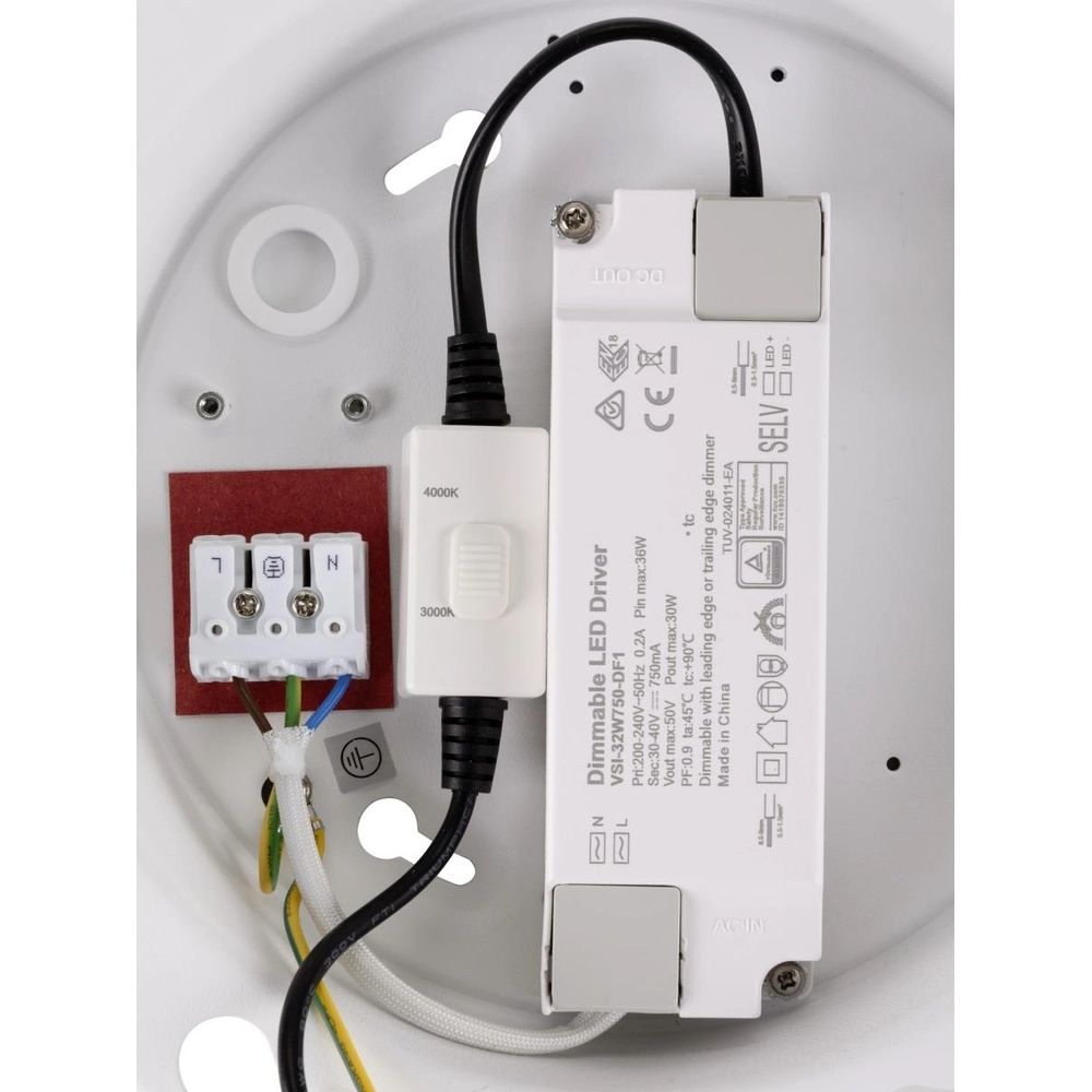 Plafonnier Panel Ø 60cm blanc - 3000K/4000K SLV 4024163316026