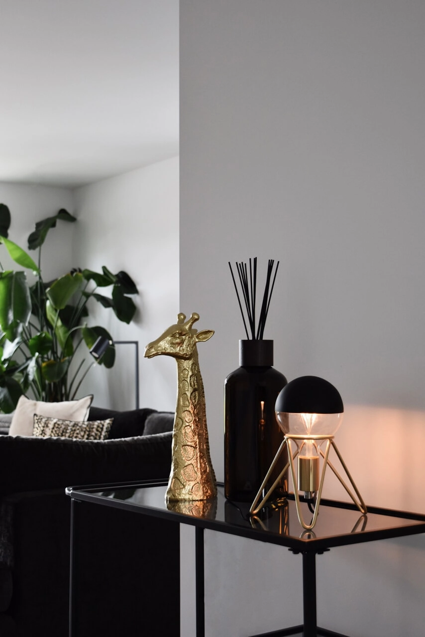 Lampe de table trépied dorée Tripod Circle 8712879150862