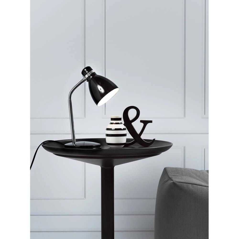 Lampe de table noire Cyclone concevoir Nordlux 5701581220478