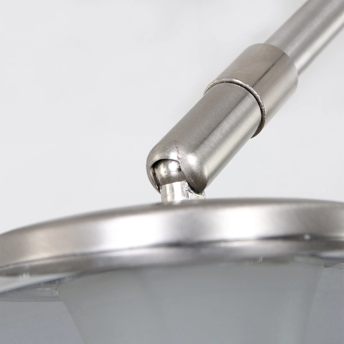 Lampe à arc Gramineus en acier avec verre fumé Steinhauer 8712746116496