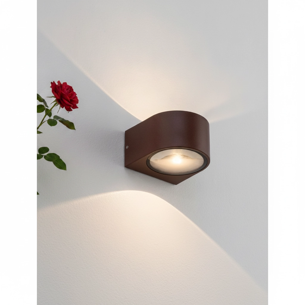 Spot monté en surface Opera Up & Down Brun rouille
