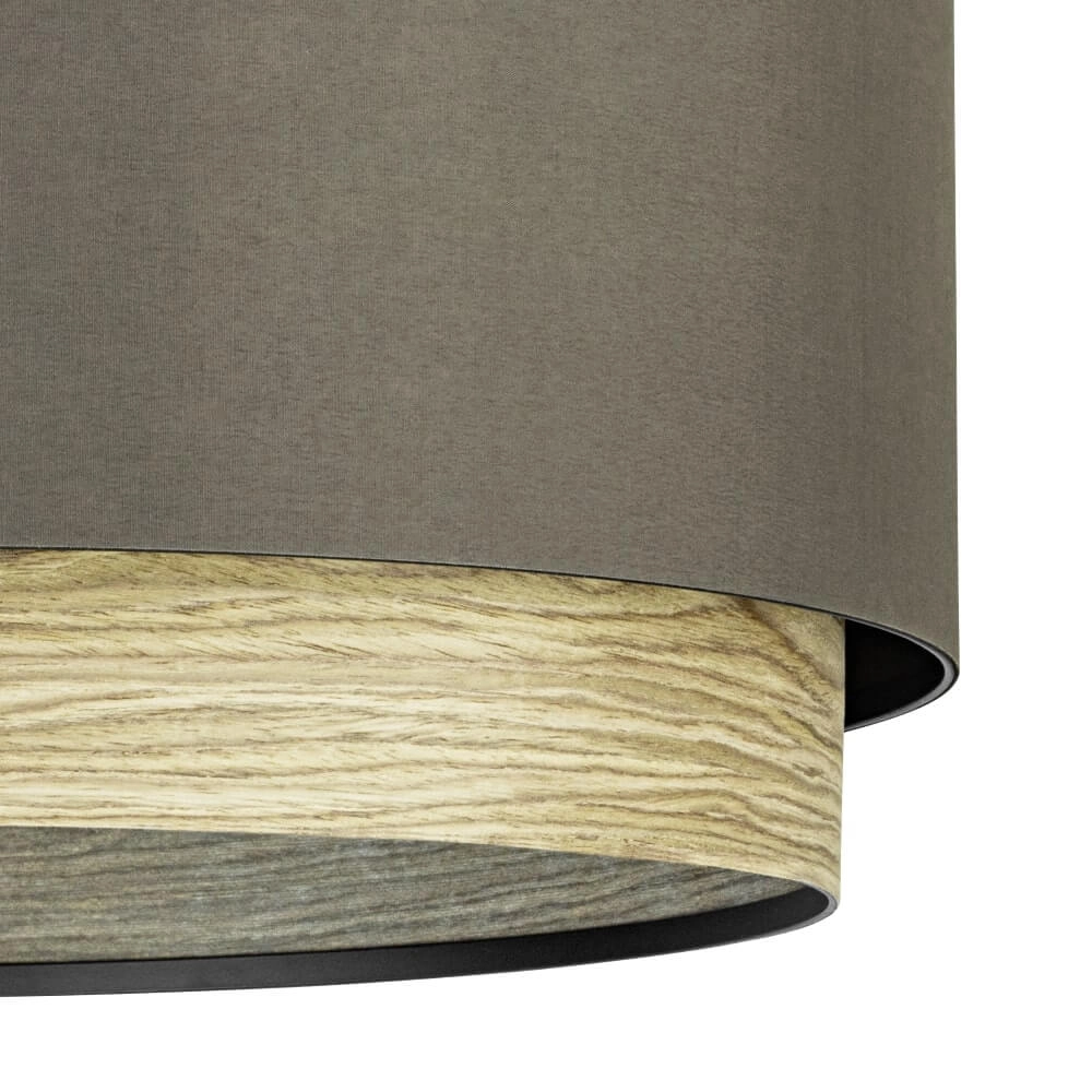 Plafonnier Marchena cappucino avec bois - Ø 48cm Stars of Light 9008606240050