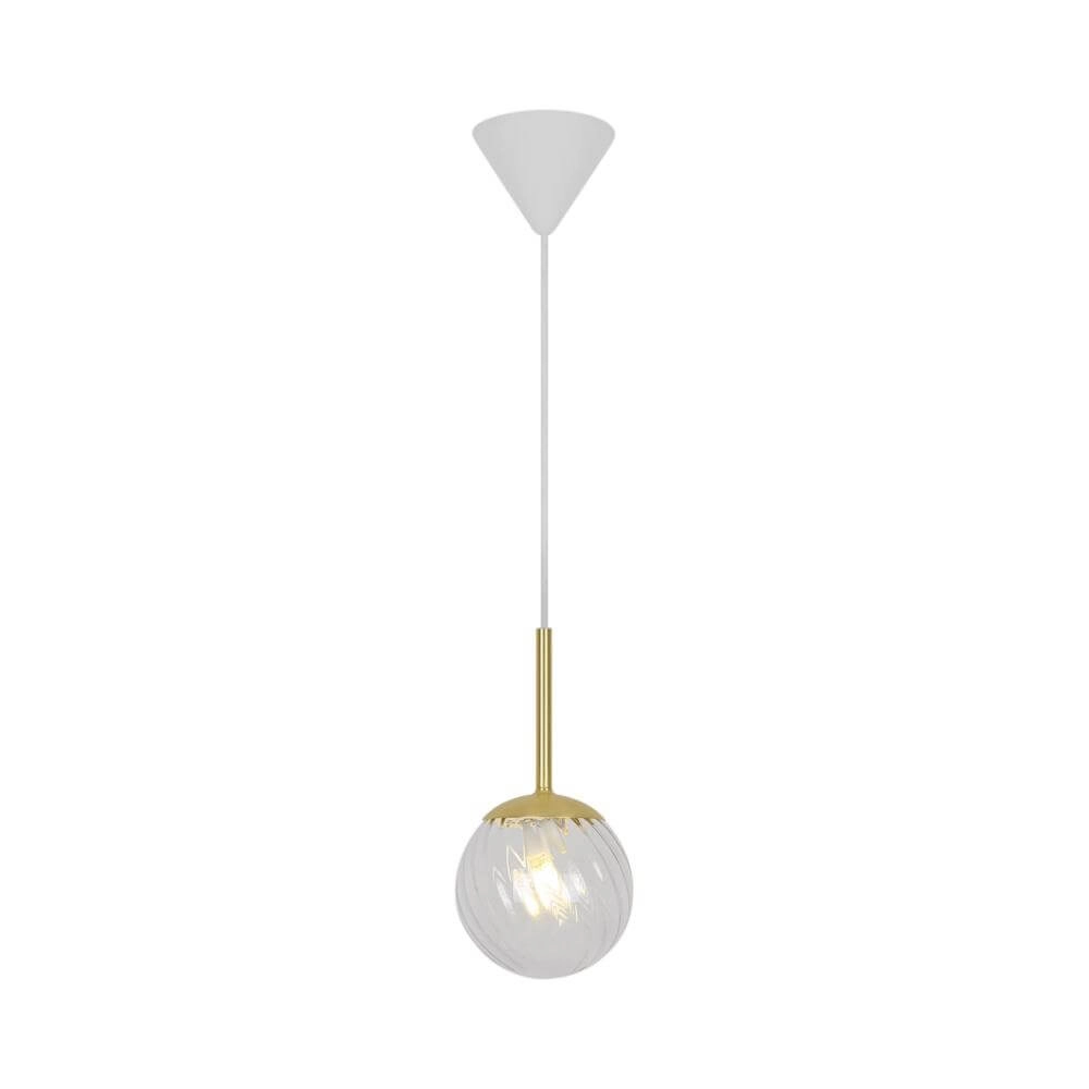 Suspension en verre Chisell laiton Ø 15cm Nordlux 5704924015649
