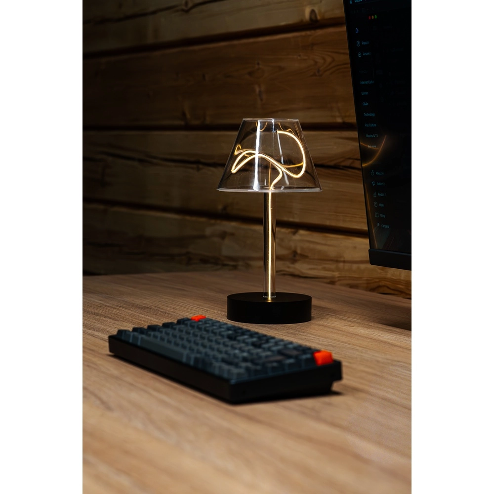 Lampe de table unique Edison Conception rechargeable KonstSmide 7318300030393