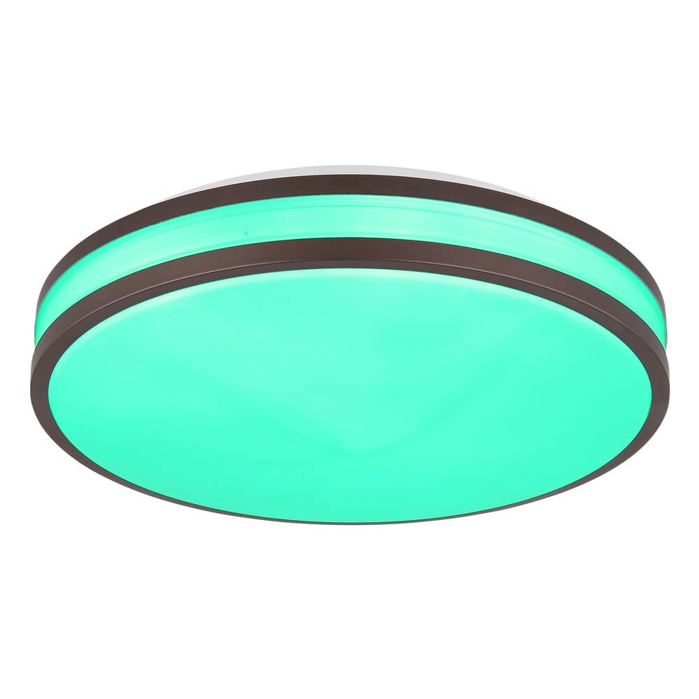 Plafonnier Betha marron Ø 34cm Globo 9007371453825