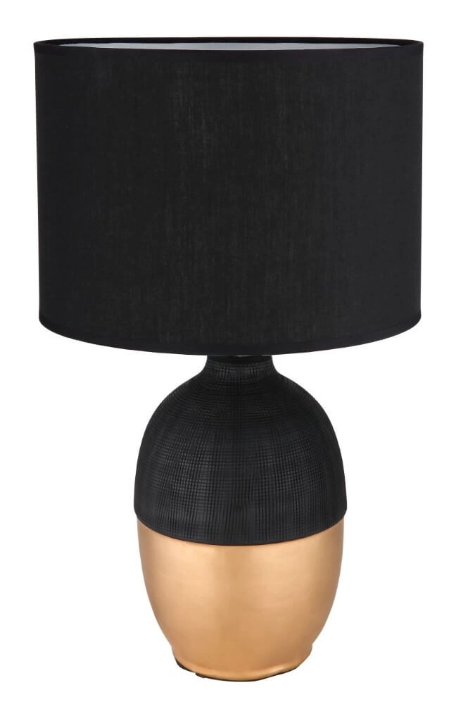 Lampe de table dorée Valentino avec du noir Globo 9007371441297