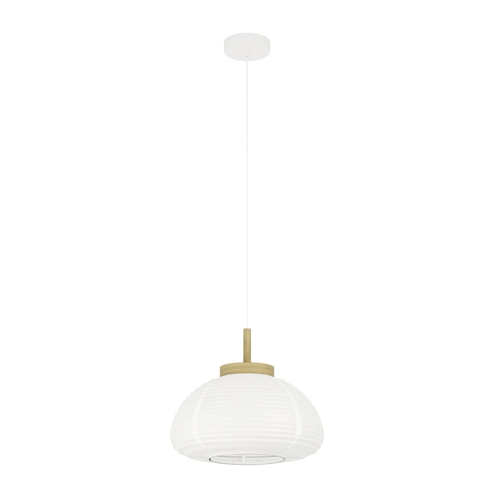 Lampe suspendue Summerhill Ø 40cm - papier de voyage