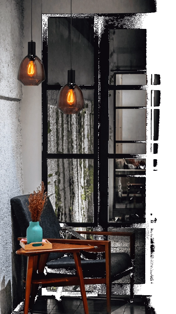 Lampe suspendue noire Porto avec verre rouge Nicolette - Ø 20cm Masterlight 8718121269375