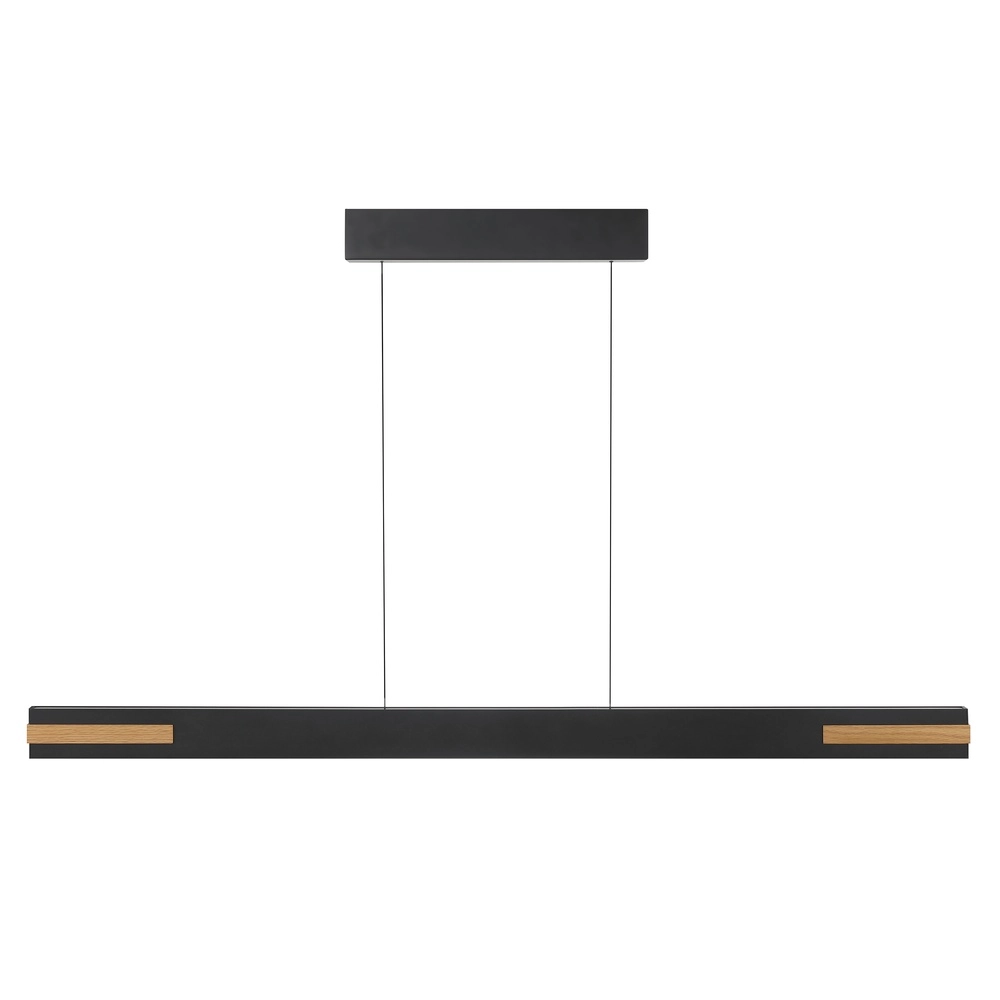 Lampe suspendue élégante Streamline noir avec bois Brilliant 4004353463631