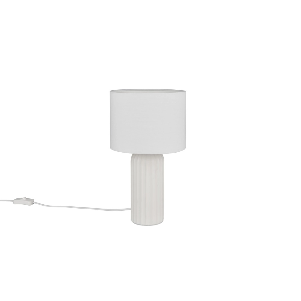 Lampe de table Blair Ø 20cm blanc Trio 4017807654387