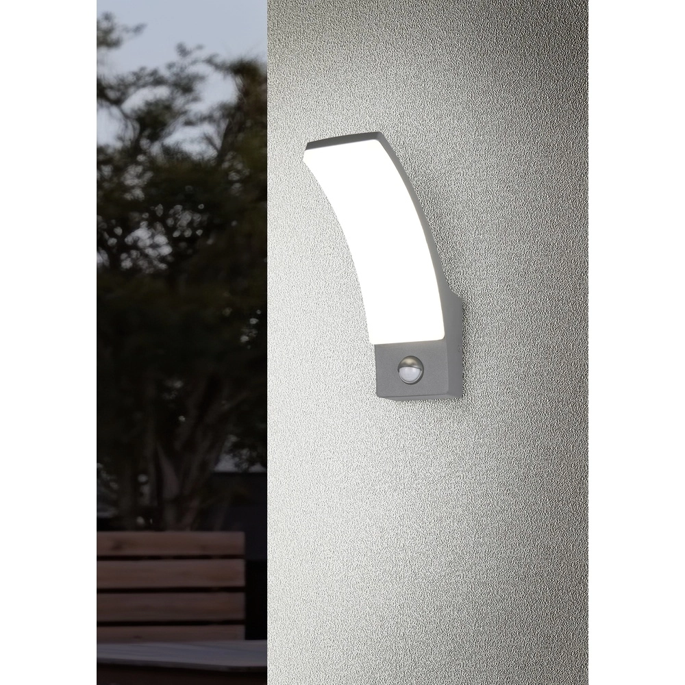 Applique murale design Beja anthracite avec capteur Trio 4017807648393