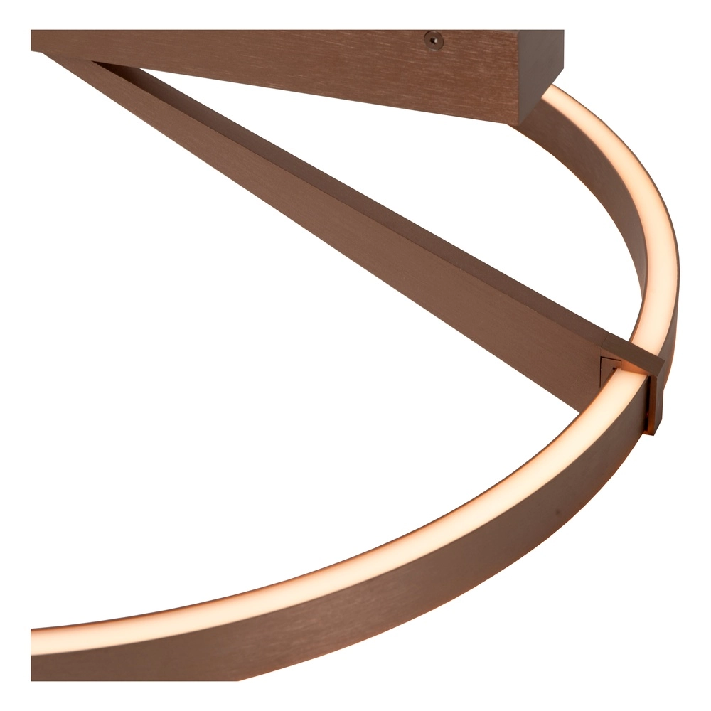 Lampe de plafond à design Applause Ø 60cm - café brun - avec télécommande Premium by Lucide 5411212221810