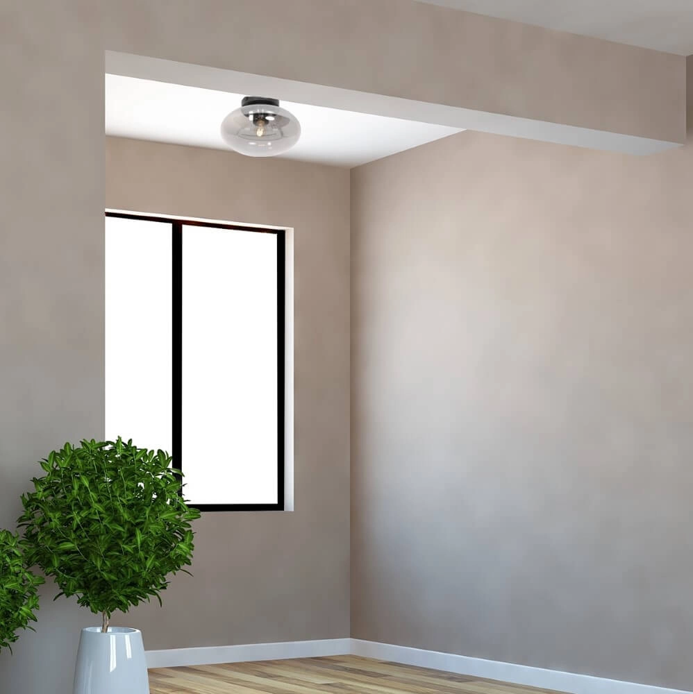 Plafonnier en verre Reflexion ovale Ø 25cm Steinhauer 8712746161328