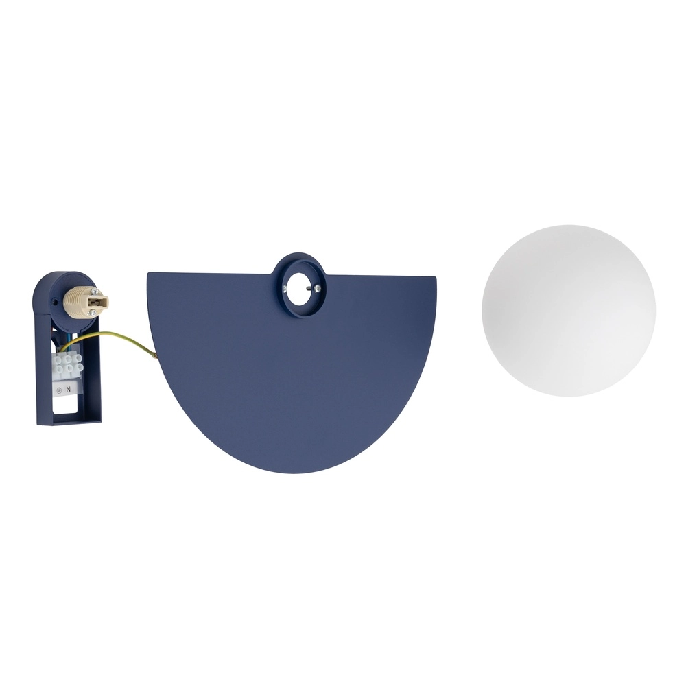 Demi-lampe murale Saturn Bleu marine Lyora 5903139126014