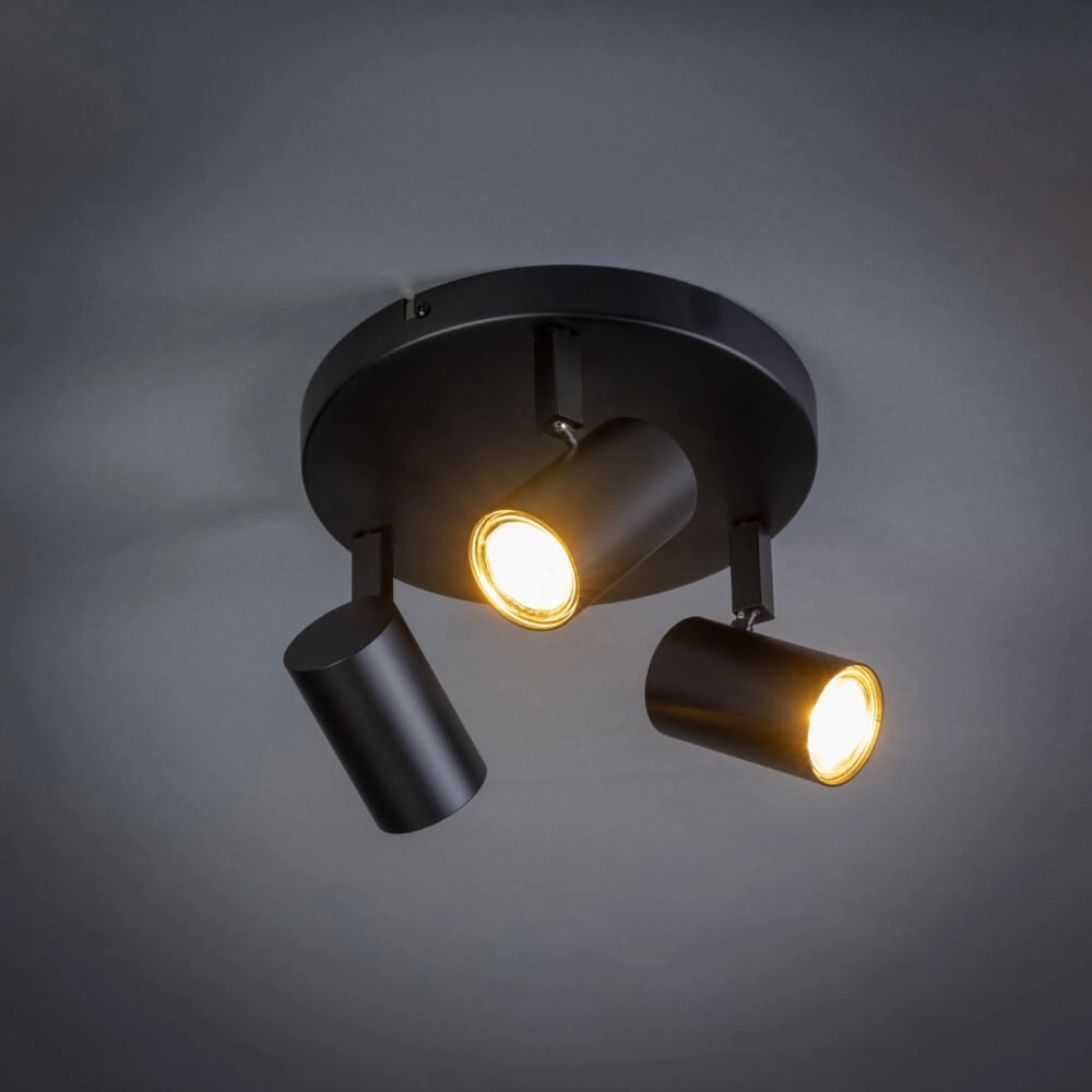 Spot en saillie 3 lumières The Common noir ETH 8720195304326