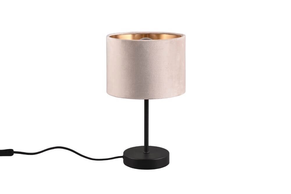 Lampe de table Julieta capuche en velours