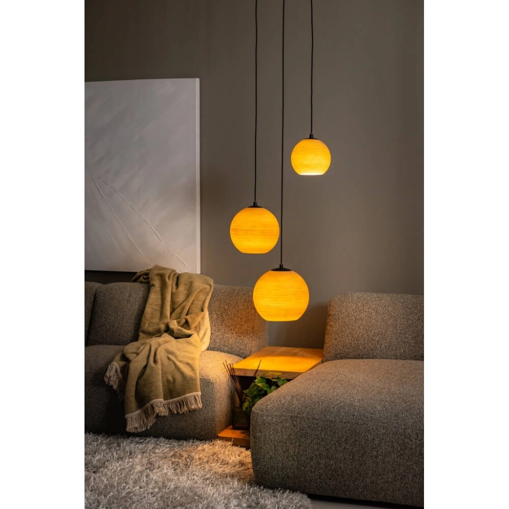 Suspension 3 lumières Orb Saturn rond avec un effet unique ETH 8720195309291