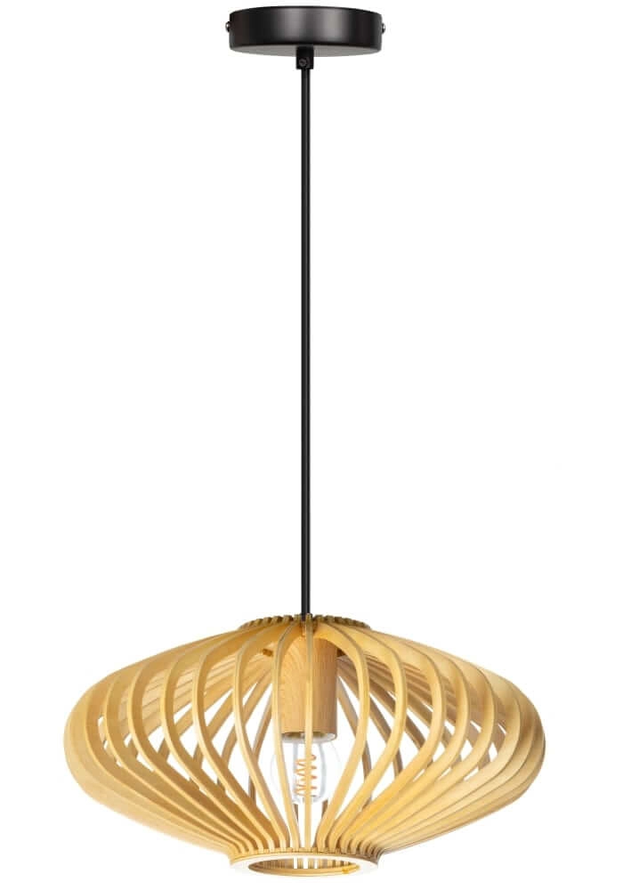 Lampe suspendue en bois Tess conception