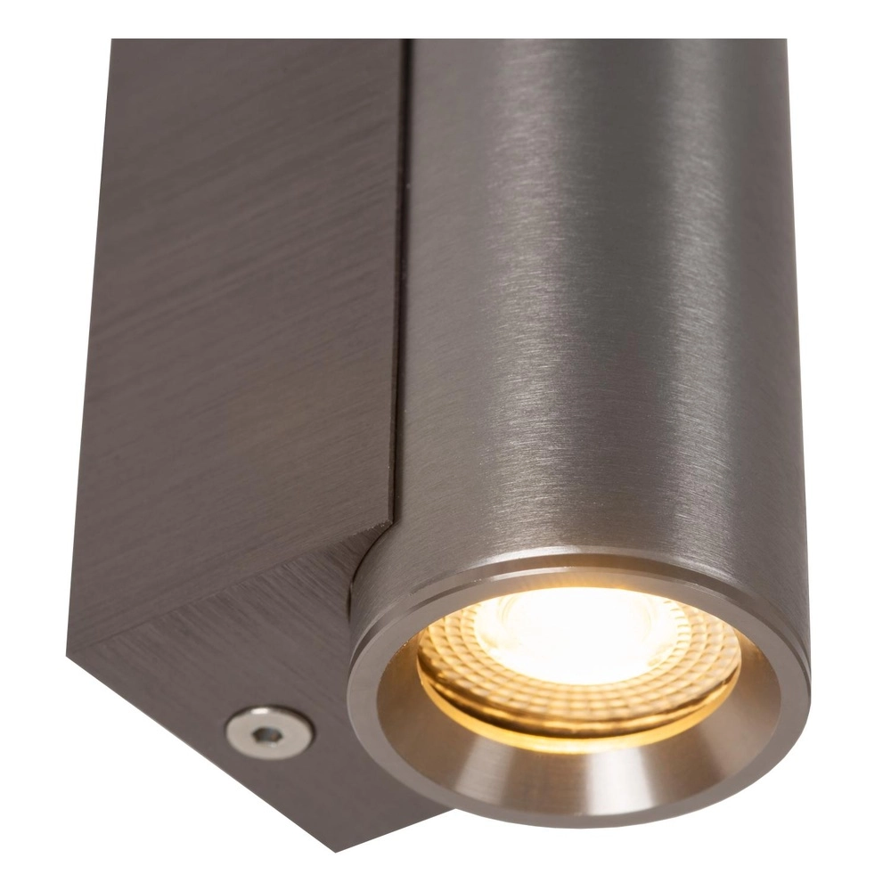 Éclairage vers le bas Dupla mini GU10 gris métallique Lucide 5411212094032
