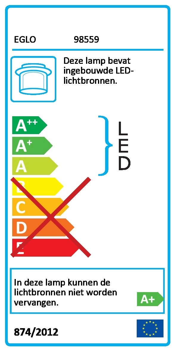 Plafonnier Fueva-C Ø 30 cm Eglo 9002759985592