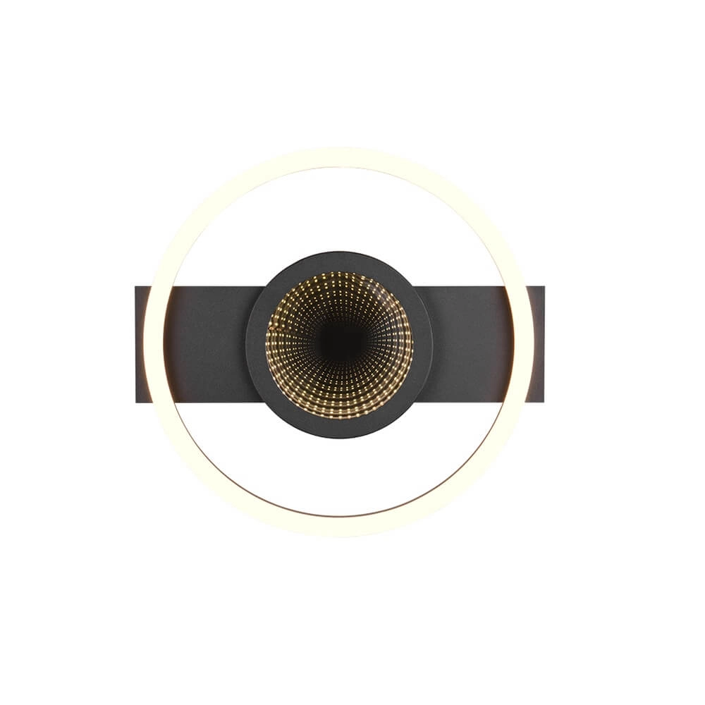 Plafonnier design Wheeler rond noir Trio 4017807640564