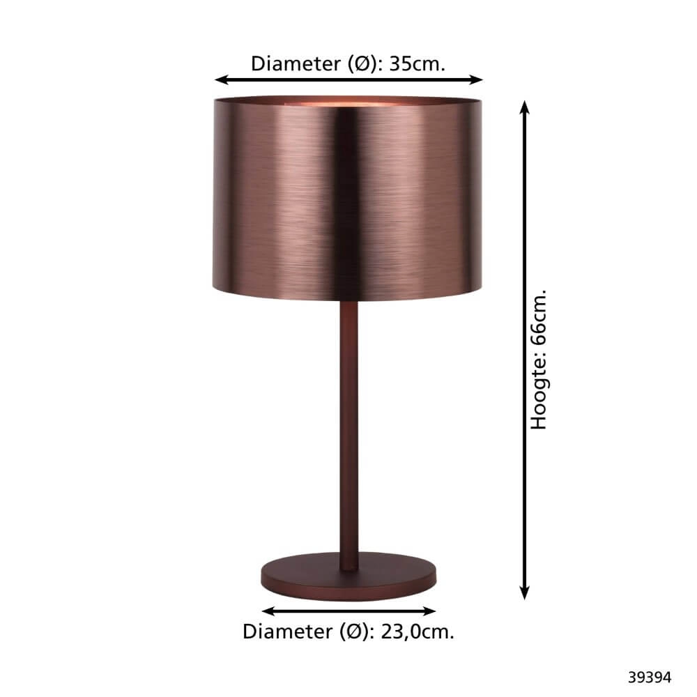 Lampe de table en cuivre rouge Saganto 1 Stars of Light 9002759393946