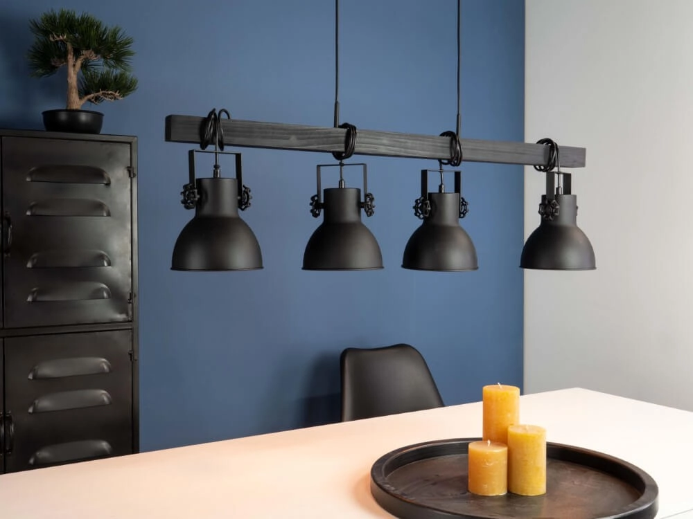 Lampe suspendue à manger rurale Shirebrook Eglo 9002759437268