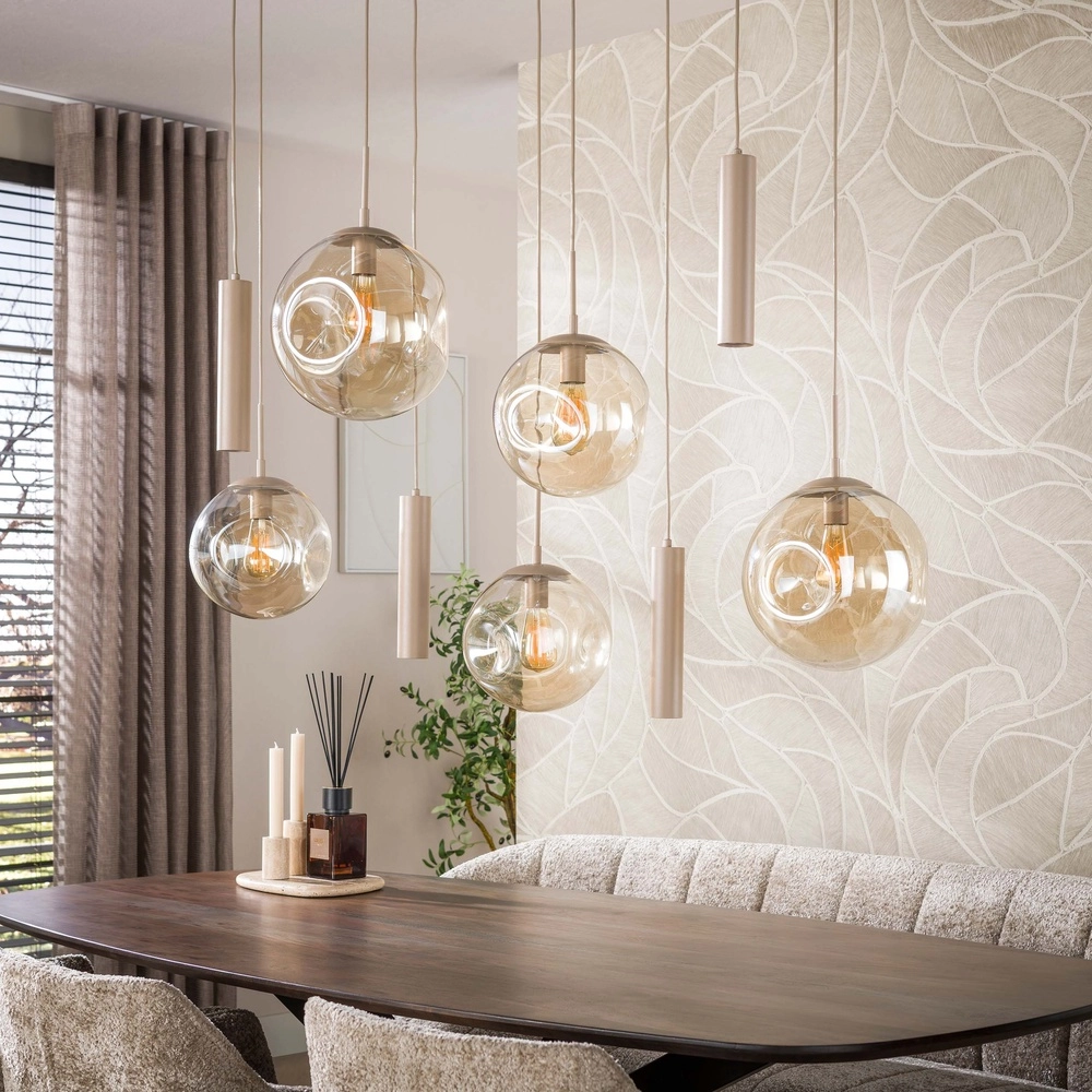 Lampe de plafond à design Stellar Sienna Brown Lyora 8716803515093