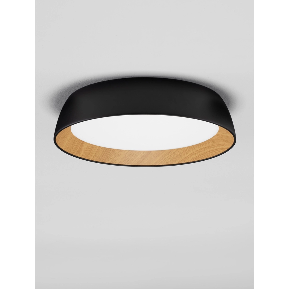 Plafonnier Sigi  Ø 45cm noir Lyora 5212017448644