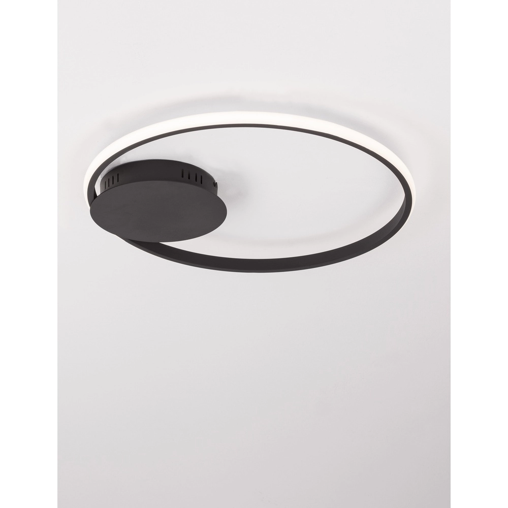 Plafonnier rond Fuline noir Ø 50cm Plafonnier rond Fuline noir Ø 50cm