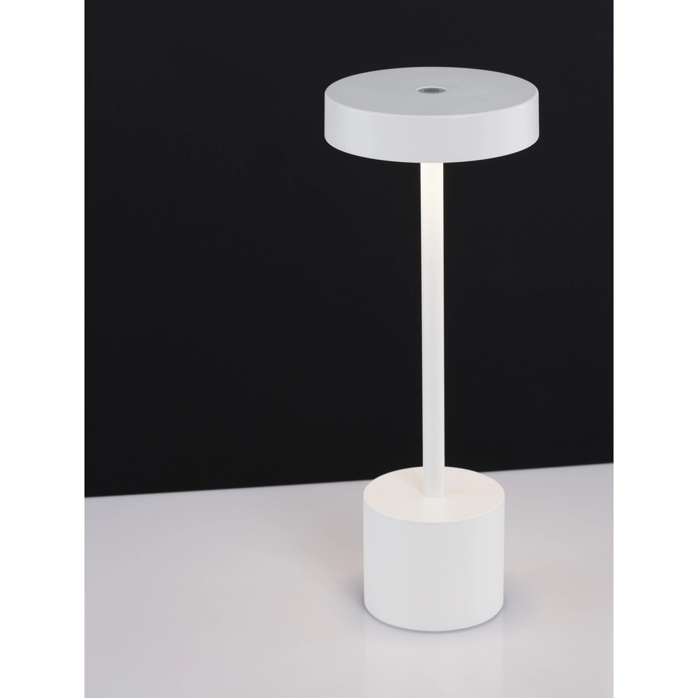 Lampe de table design Fumo Blanc rechargeable Lyora 5212017434746