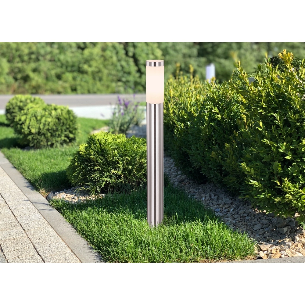 Éclairage de chemin Boston Acier inoxydable avec blanc Globo 9007371399437